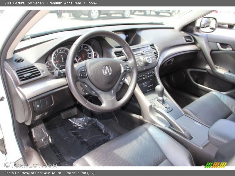 Premium White Pearl / Ebony 2010 Acura TSX Sedan