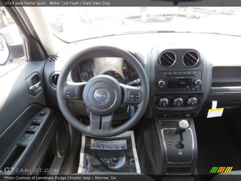 Winter Chill Pearl / Dark Slate Gray 2014 Jeep Patriot Sport