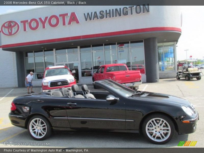 Black / Black 2008 Mercedes-Benz CLK 350 Cabriolet
