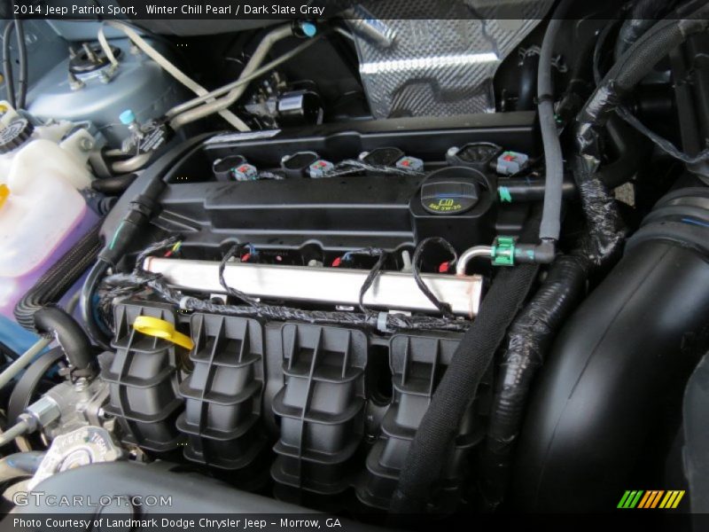 Winter Chill Pearl / Dark Slate Gray 2014 Jeep Patriot Sport
