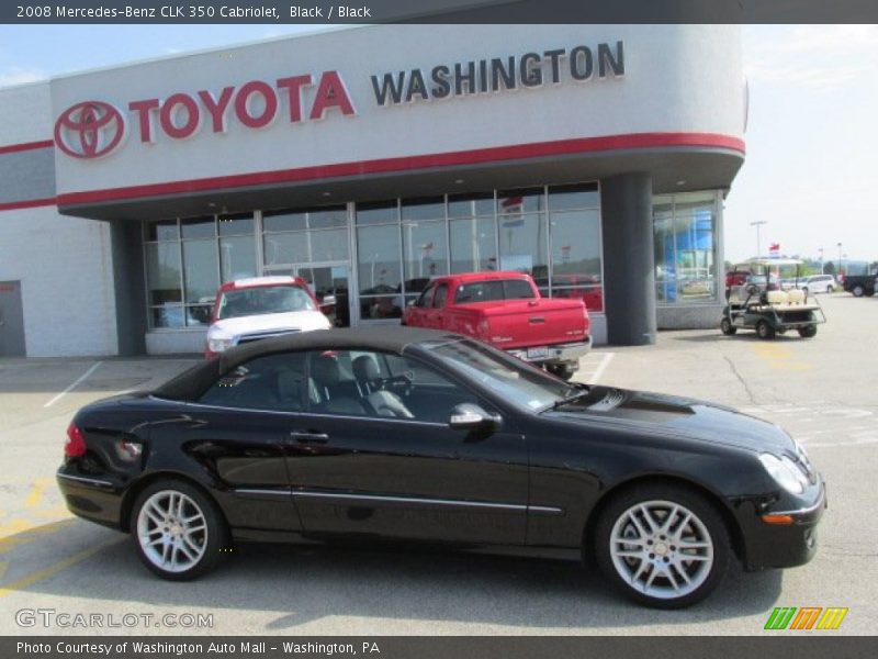 Black / Black 2008 Mercedes-Benz CLK 350 Cabriolet