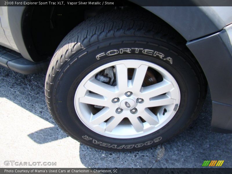 Vapor Silver Metallic / Stone 2008 Ford Explorer Sport Trac XLT