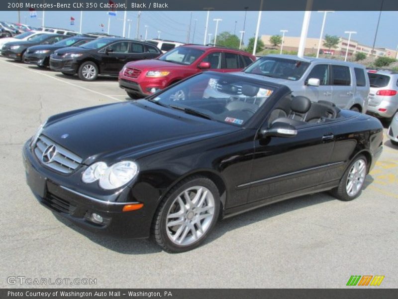 Black / Black 2008 Mercedes-Benz CLK 350 Cabriolet