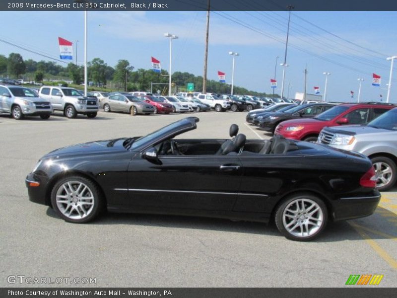 Black / Black 2008 Mercedes-Benz CLK 350 Cabriolet