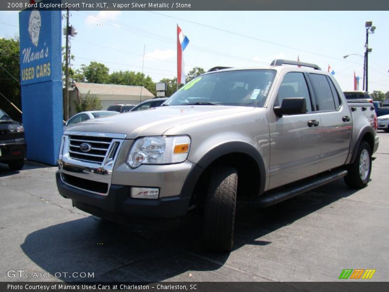 Vapor Silver Metallic / Stone 2008 Ford Explorer Sport Trac XLT