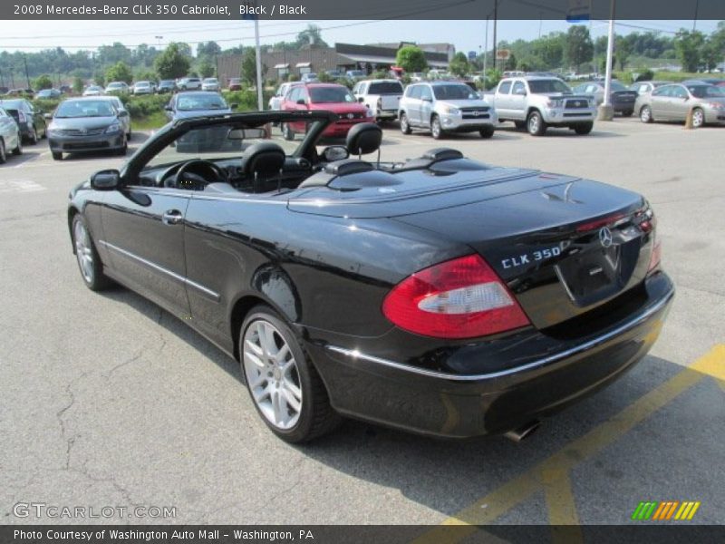 Black / Black 2008 Mercedes-Benz CLK 350 Cabriolet