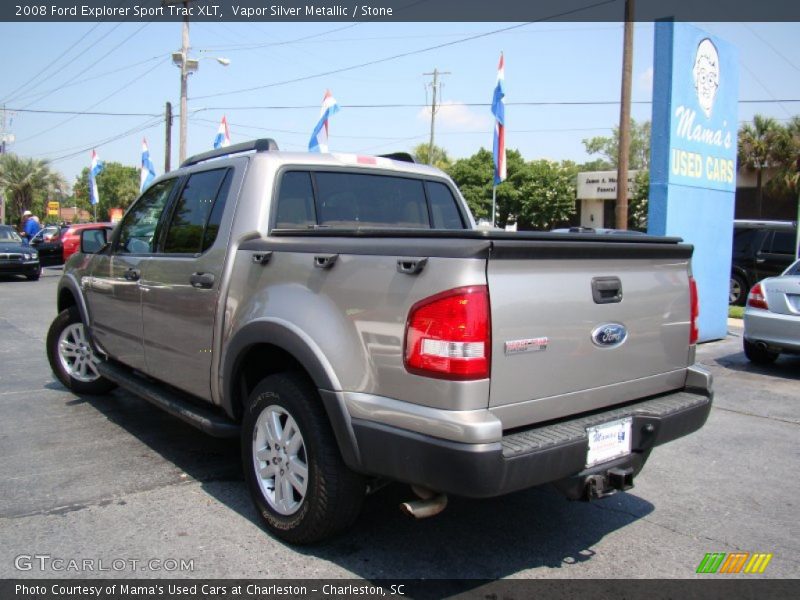 Vapor Silver Metallic / Stone 2008 Ford Explorer Sport Trac XLT