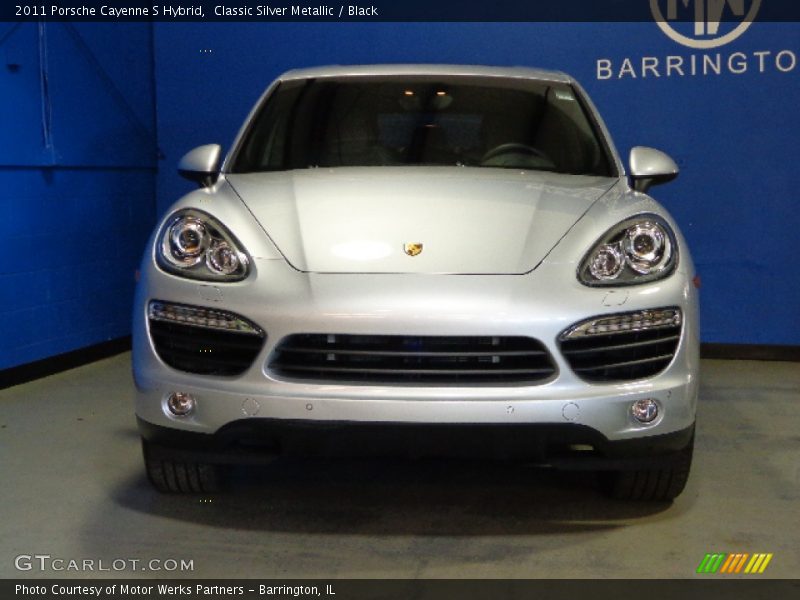 Classic Silver Metallic / Black 2011 Porsche Cayenne S Hybrid