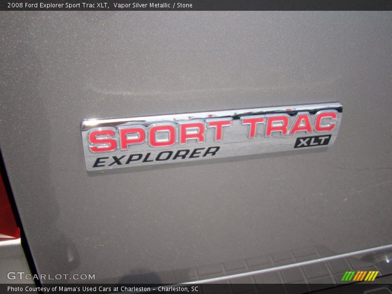 Vapor Silver Metallic / Stone 2008 Ford Explorer Sport Trac XLT