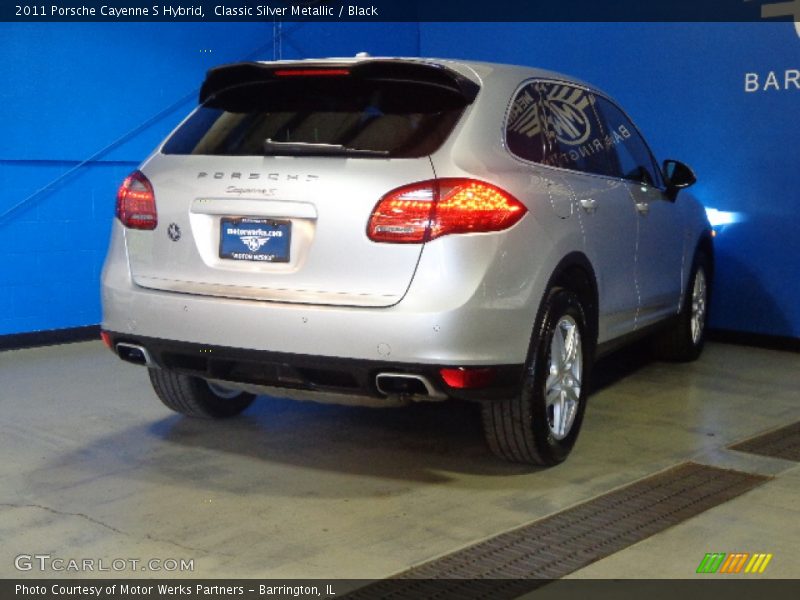 Classic Silver Metallic / Black 2011 Porsche Cayenne S Hybrid