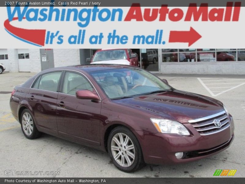 Cassis Red Pearl / Ivory 2007 Toyota Avalon Limited