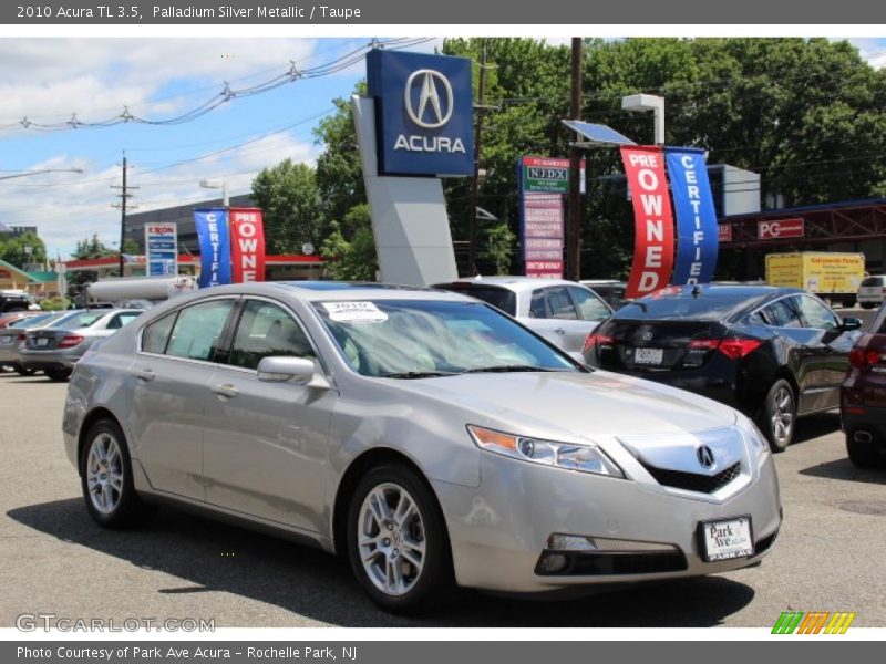 Palladium Silver Metallic / Taupe 2010 Acura TL 3.5