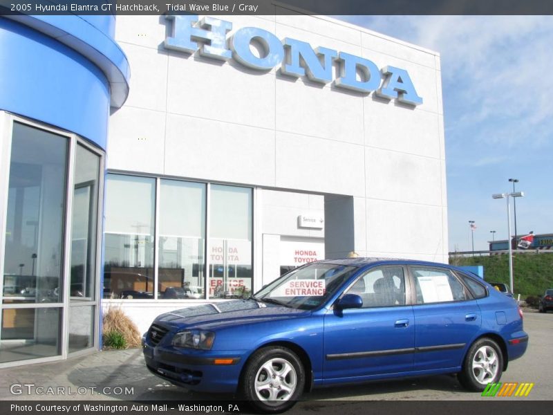 Tidal Wave Blue / Gray 2005 Hyundai Elantra GT Hatchback