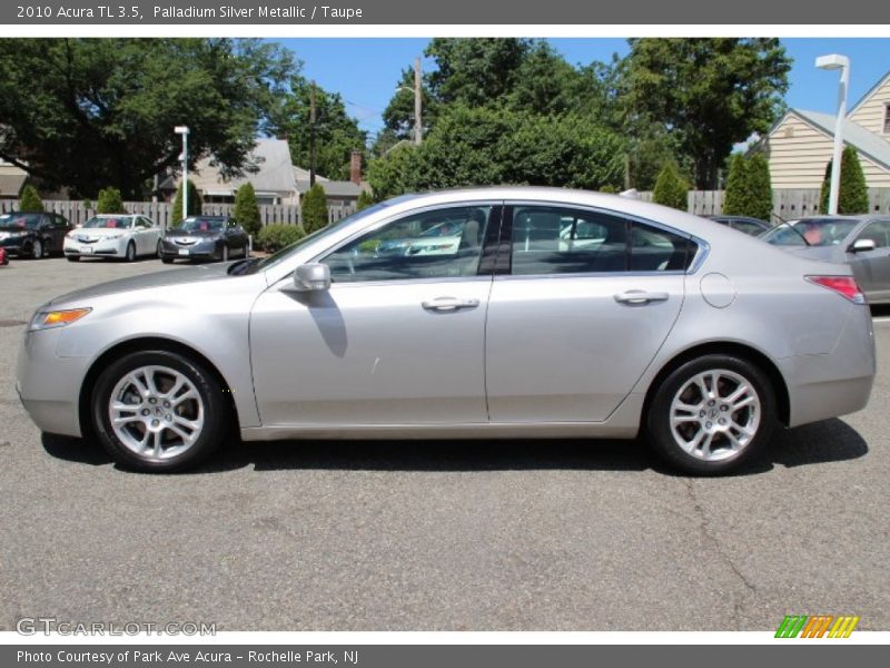 Palladium Silver Metallic / Taupe 2010 Acura TL 3.5