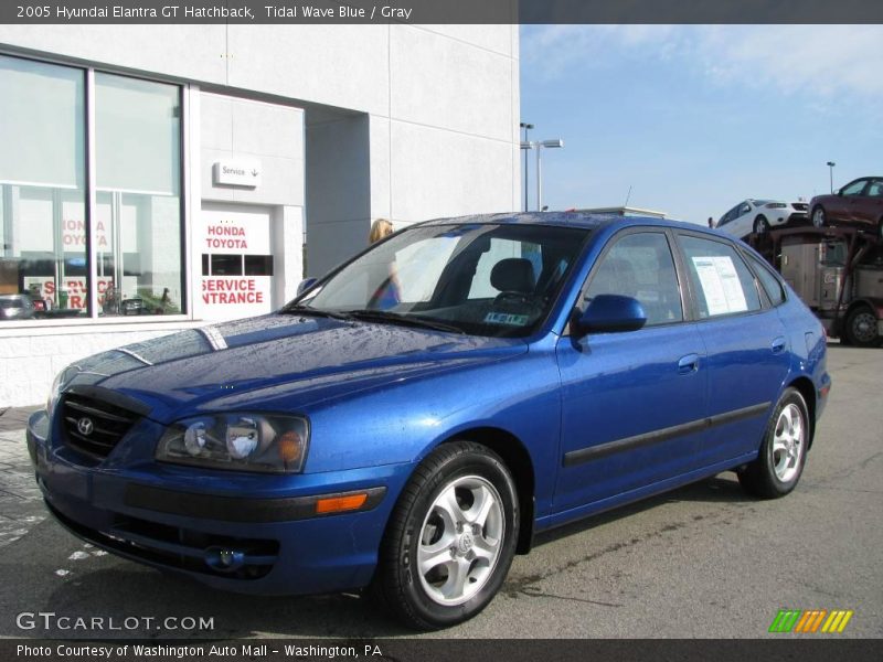 Tidal Wave Blue / Gray 2005 Hyundai Elantra GT Hatchback