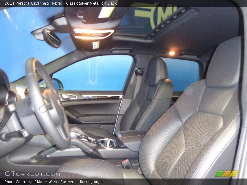 Classic Silver Metallic / Black 2011 Porsche Cayenne S Hybrid