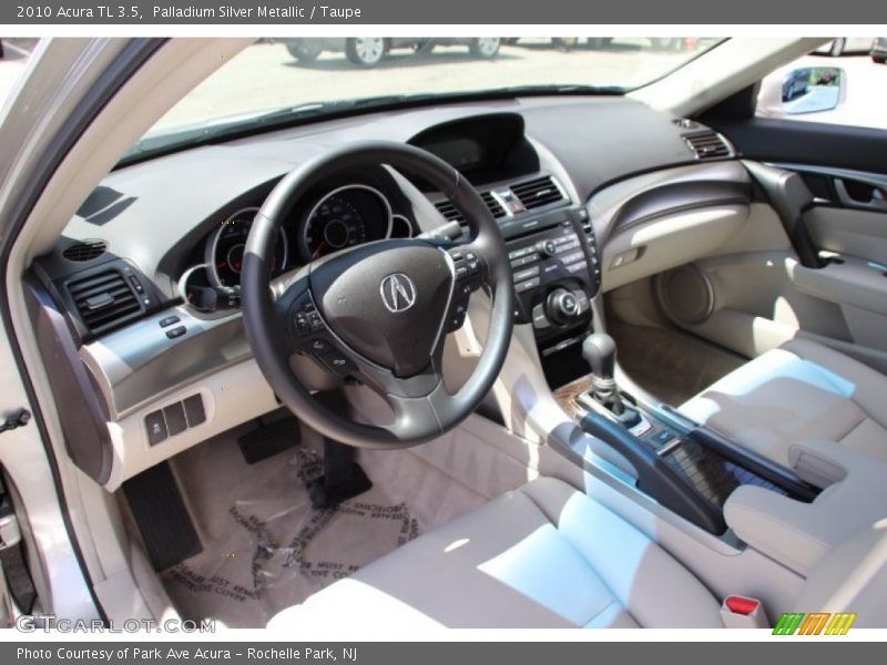 Palladium Silver Metallic / Taupe 2010 Acura TL 3.5