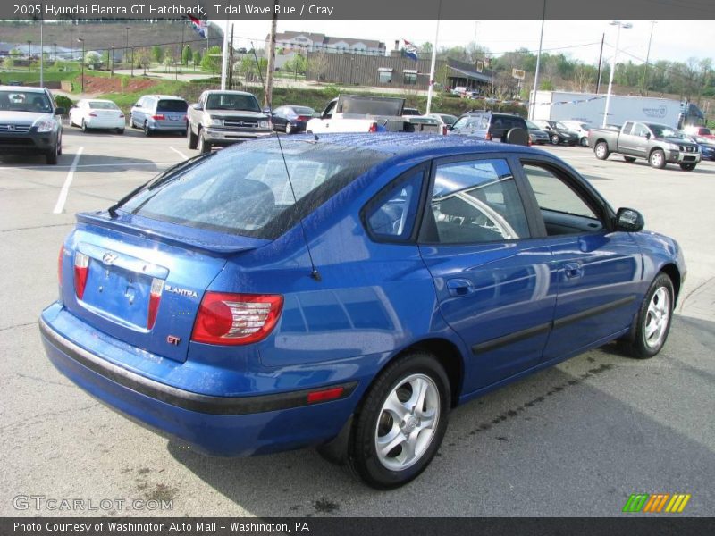 Tidal Wave Blue / Gray 2005 Hyundai Elantra GT Hatchback