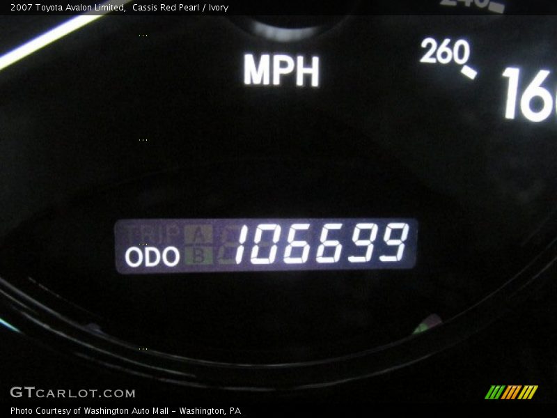 Cassis Red Pearl / Ivory 2007 Toyota Avalon Limited