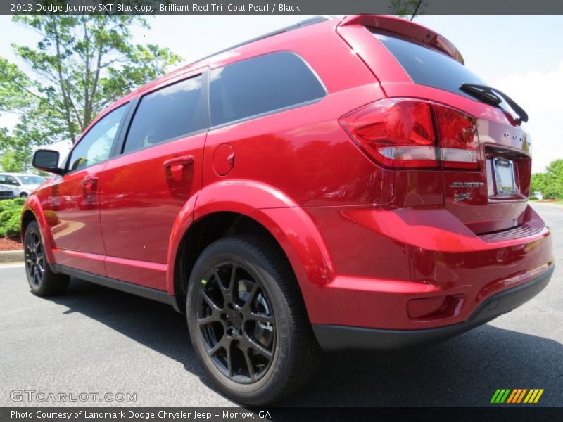 Brilliant Red Tri-Coat Pearl / Black 2013 Dodge Journey SXT Blacktop