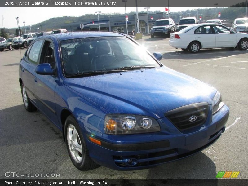 Tidal Wave Blue / Gray 2005 Hyundai Elantra GT Hatchback