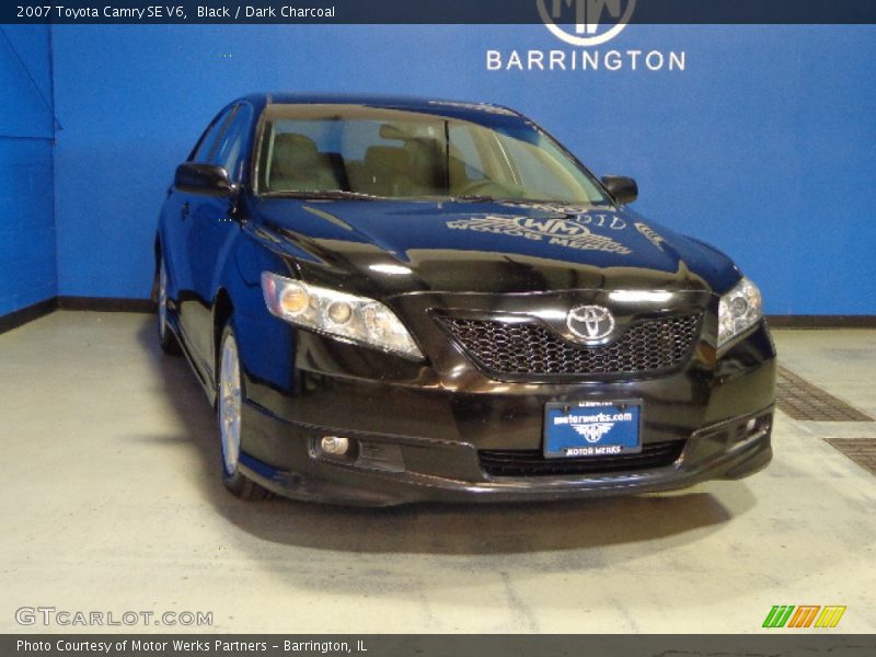 Black / Dark Charcoal 2007 Toyota Camry SE V6