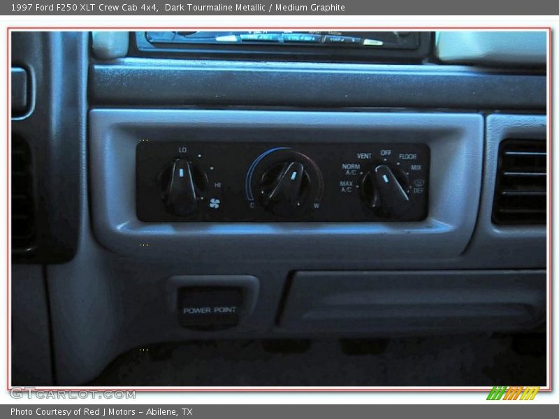 Dark Tourmaline Metallic / Medium Graphite 1997 Ford F250 XLT Crew Cab 4x4