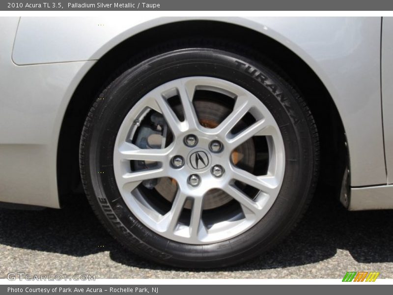 Palladium Silver Metallic / Taupe 2010 Acura TL 3.5