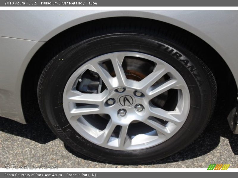 Palladium Silver Metallic / Taupe 2010 Acura TL 3.5