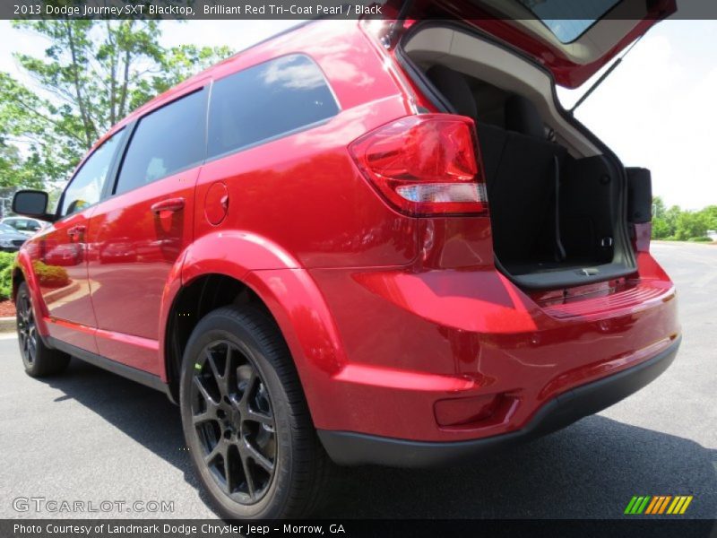 Brilliant Red Tri-Coat Pearl / Black 2013 Dodge Journey SXT Blacktop