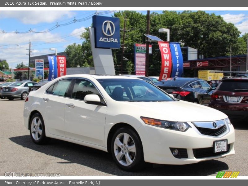 Premium White Pearl / Ebony 2010 Acura TSX Sedan