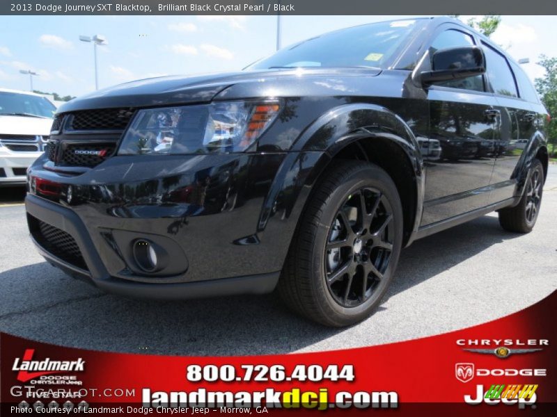 Brilliant Black Crystal Pearl / Black 2013 Dodge Journey SXT Blacktop