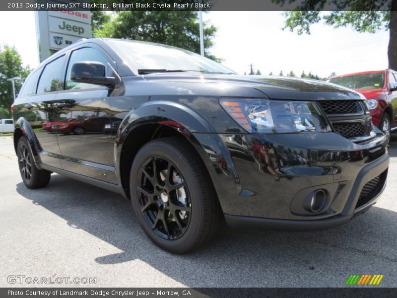 Brilliant Black Crystal Pearl / Black 2013 Dodge Journey SXT Blacktop