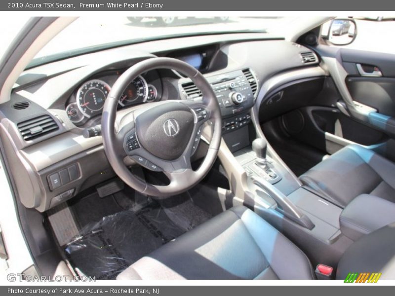 Premium White Pearl / Ebony 2010 Acura TSX Sedan