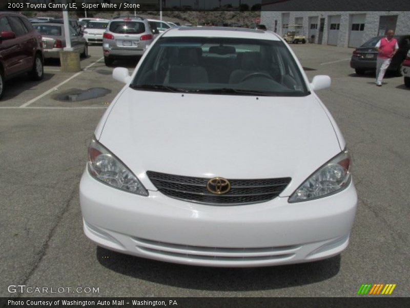 Super White / Stone 2003 Toyota Camry LE