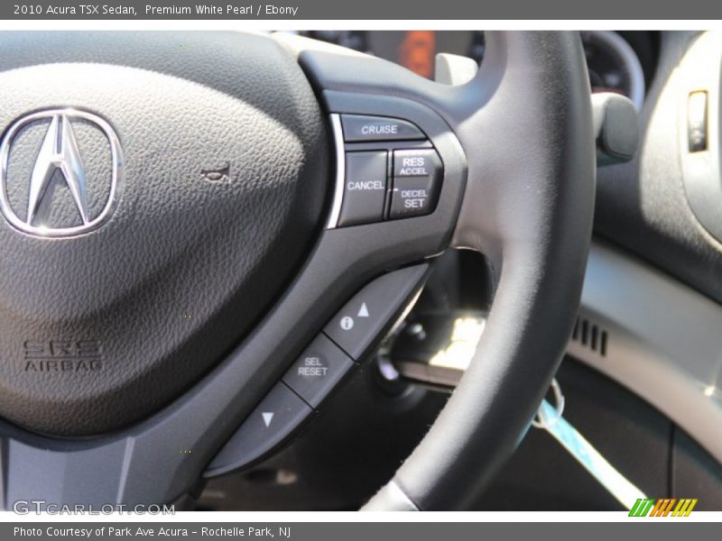 Premium White Pearl / Ebony 2010 Acura TSX Sedan