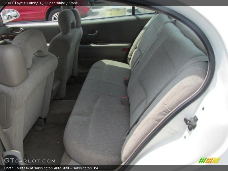 Rear Seat of 2003 Camry LE