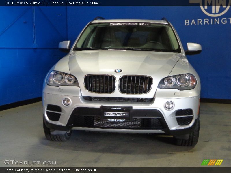 Titanium Silver Metallic / Black 2011 BMW X5 xDrive 35i