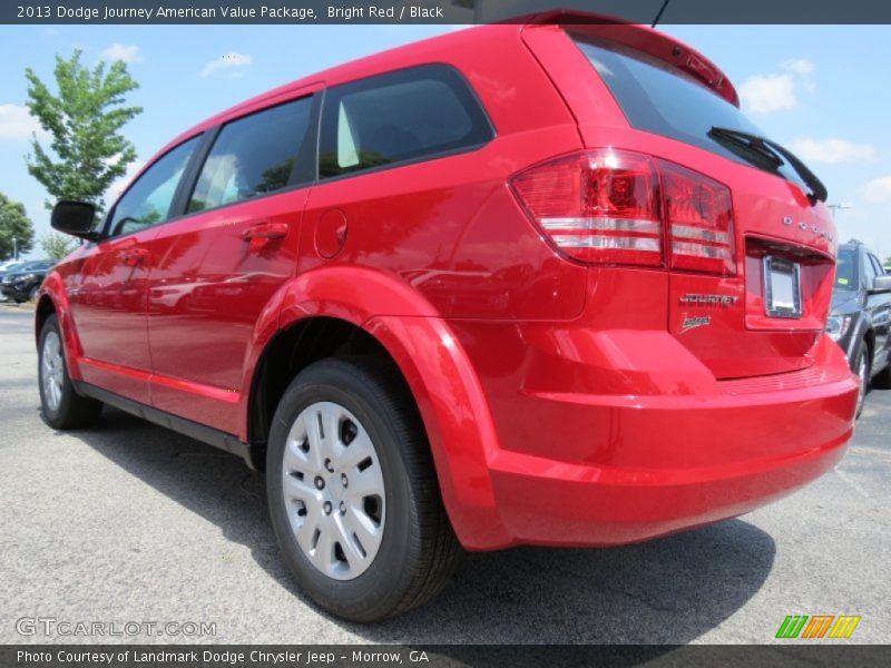Bright Red / Black 2013 Dodge Journey American Value Package