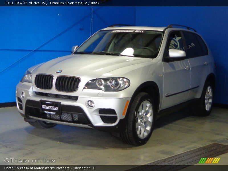 Titanium Silver Metallic / Black 2011 BMW X5 xDrive 35i