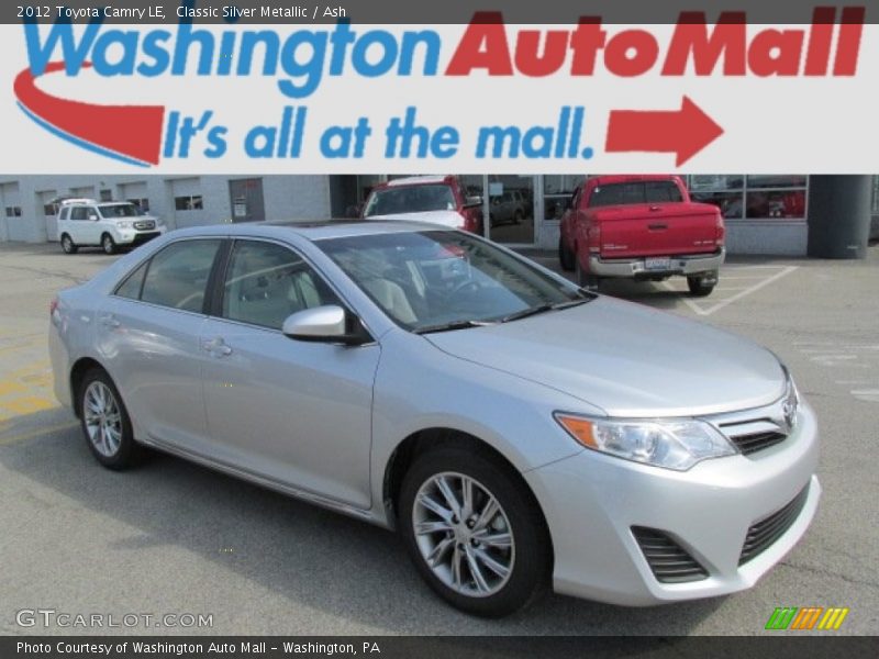 Classic Silver Metallic / Ash 2012 Toyota Camry LE