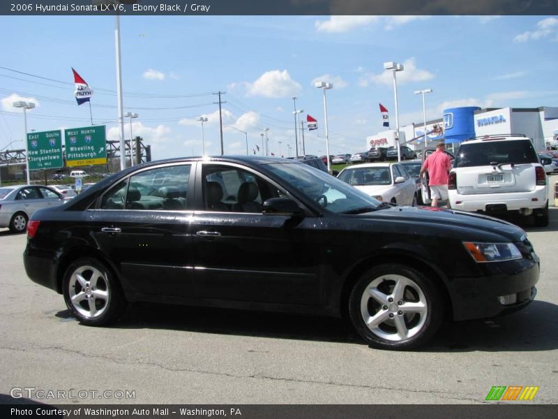 Ebony Black / Gray 2006 Hyundai Sonata LX V6