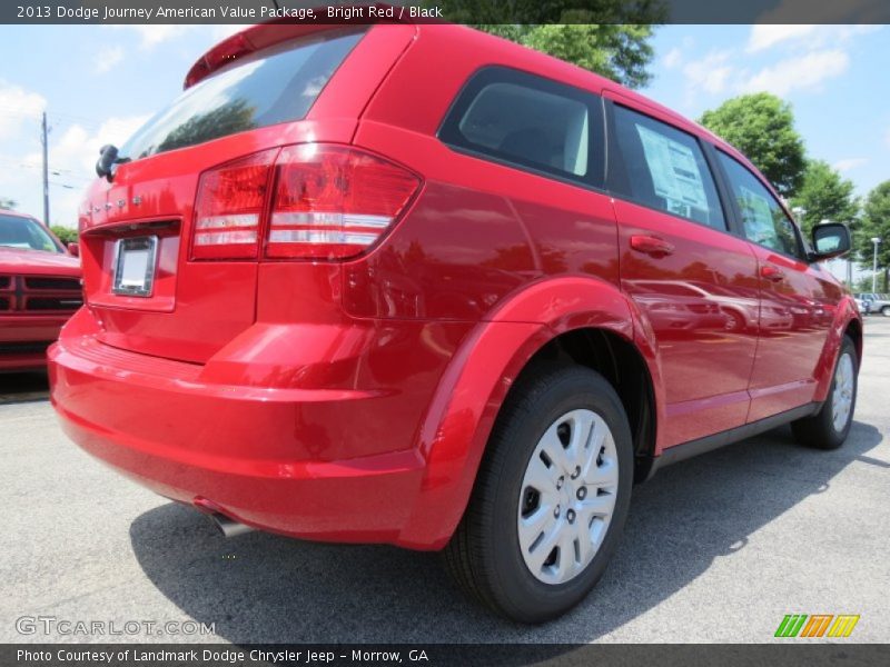 Bright Red / Black 2013 Dodge Journey American Value Package