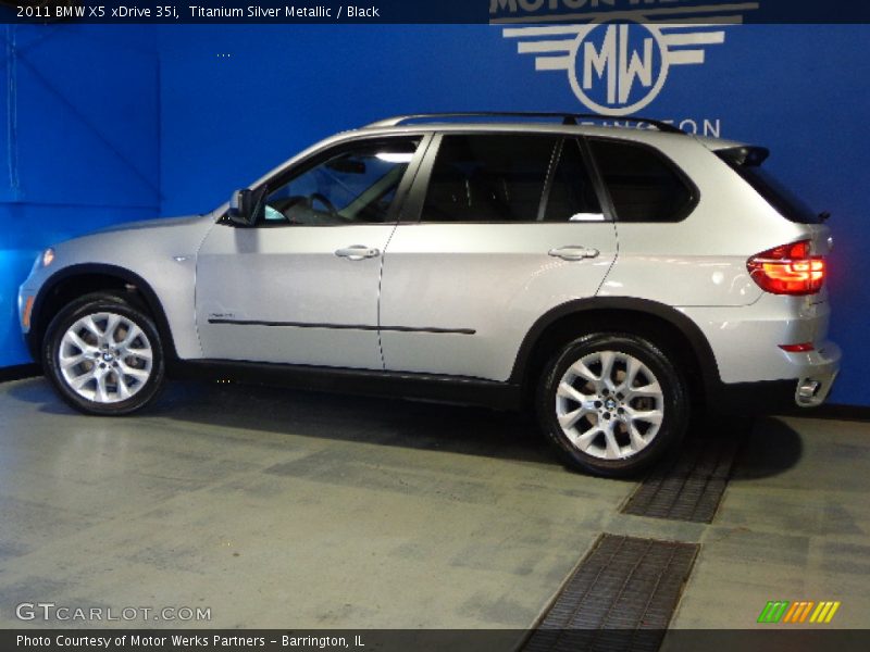 Titanium Silver Metallic / Black 2011 BMW X5 xDrive 35i