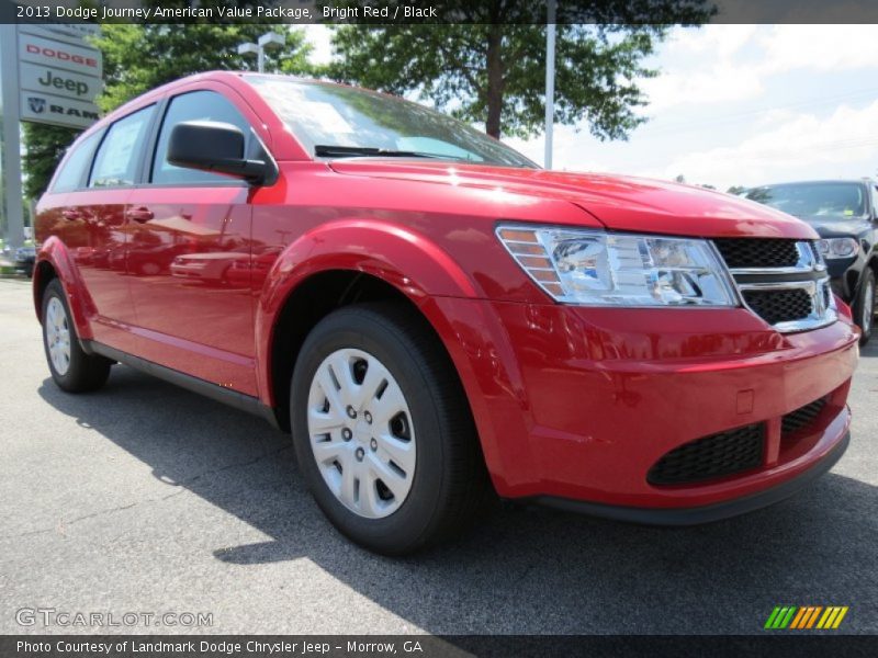 Bright Red / Black 2013 Dodge Journey American Value Package