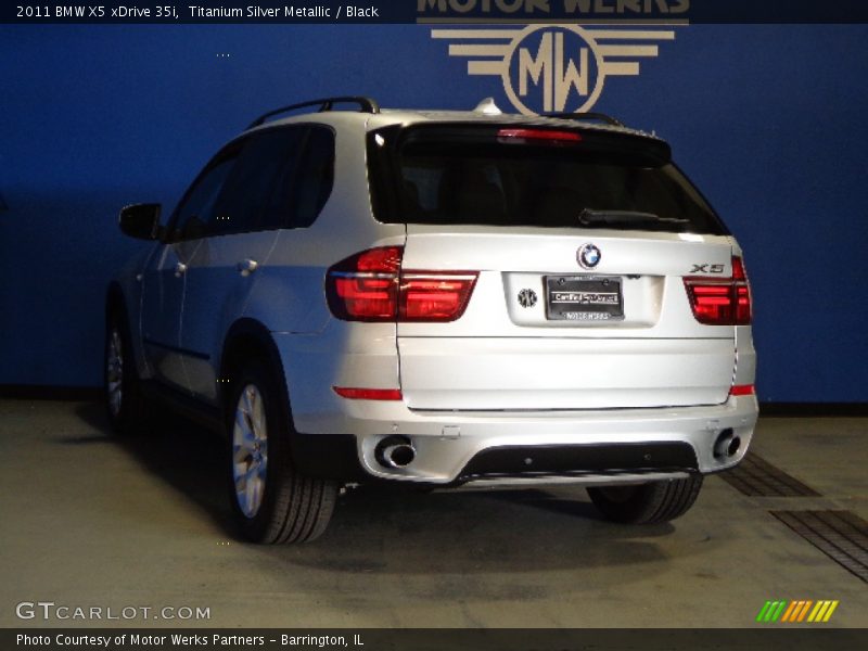 Titanium Silver Metallic / Black 2011 BMW X5 xDrive 35i