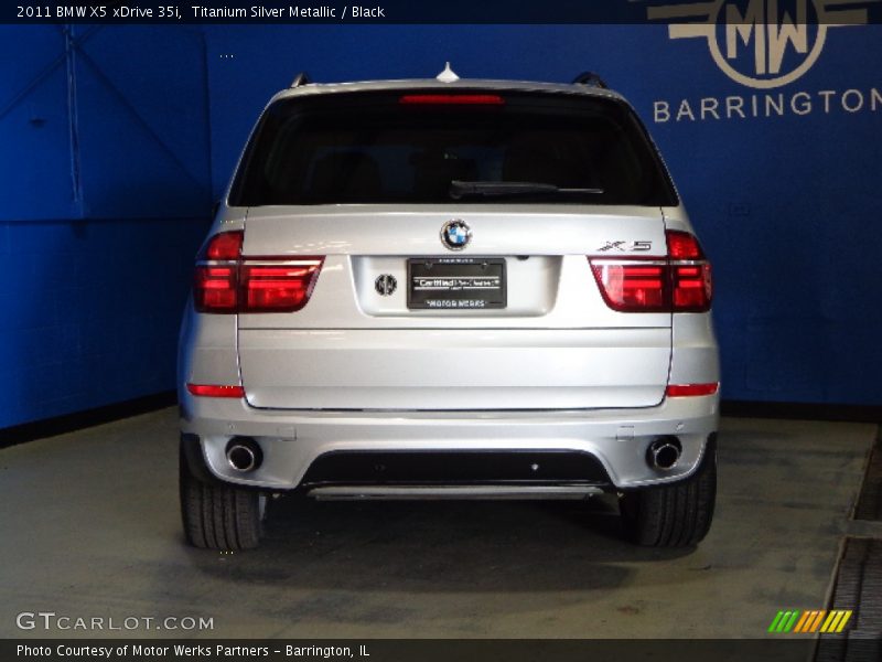 Titanium Silver Metallic / Black 2011 BMW X5 xDrive 35i