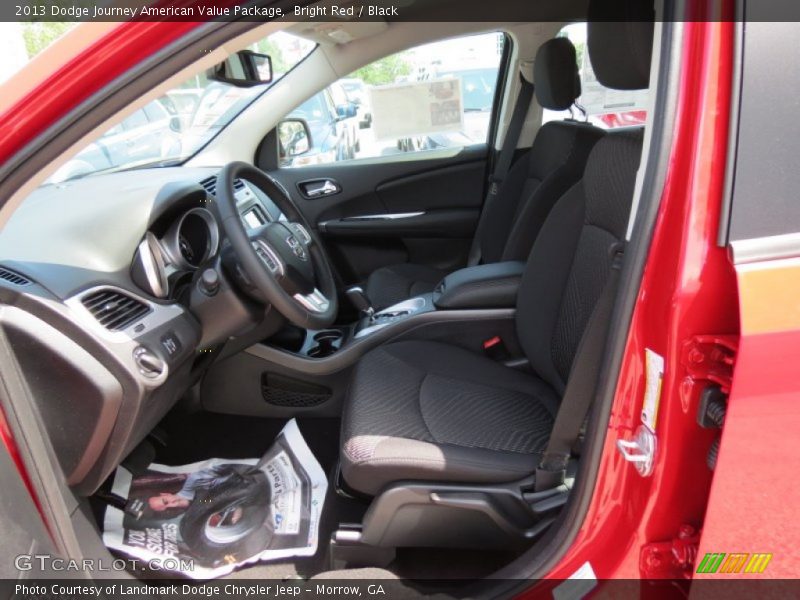 Bright Red / Black 2013 Dodge Journey American Value Package