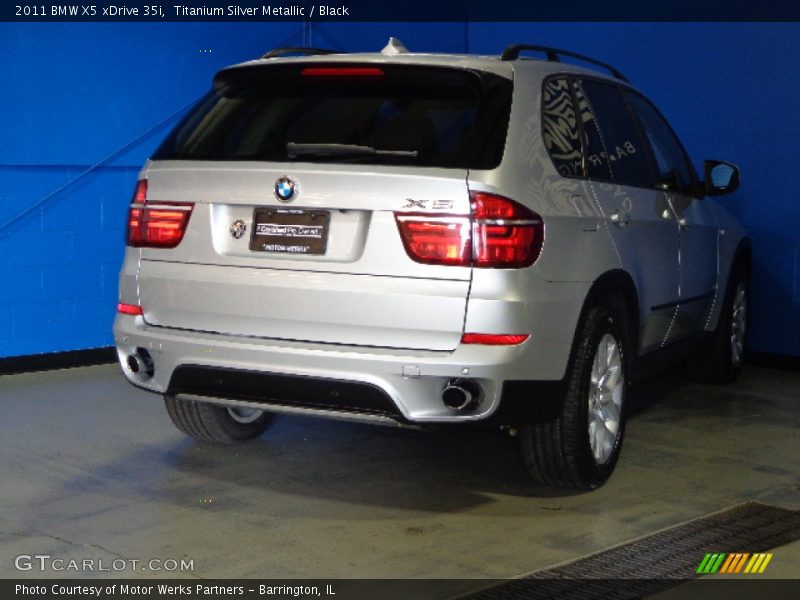 Titanium Silver Metallic / Black 2011 BMW X5 xDrive 35i