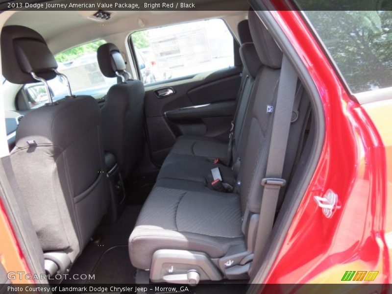 Bright Red / Black 2013 Dodge Journey American Value Package